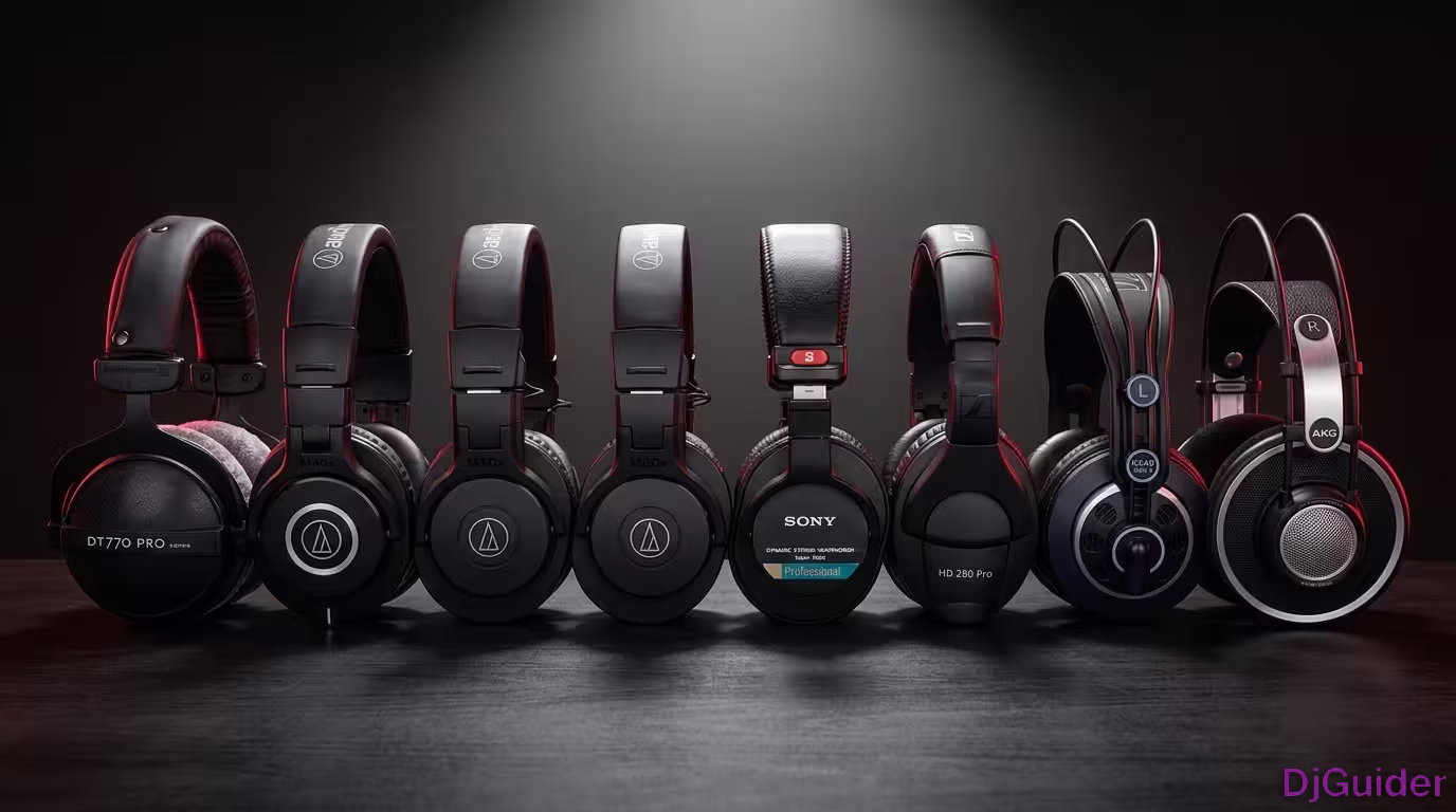 Various DJ headphones under $100 compared side by side
