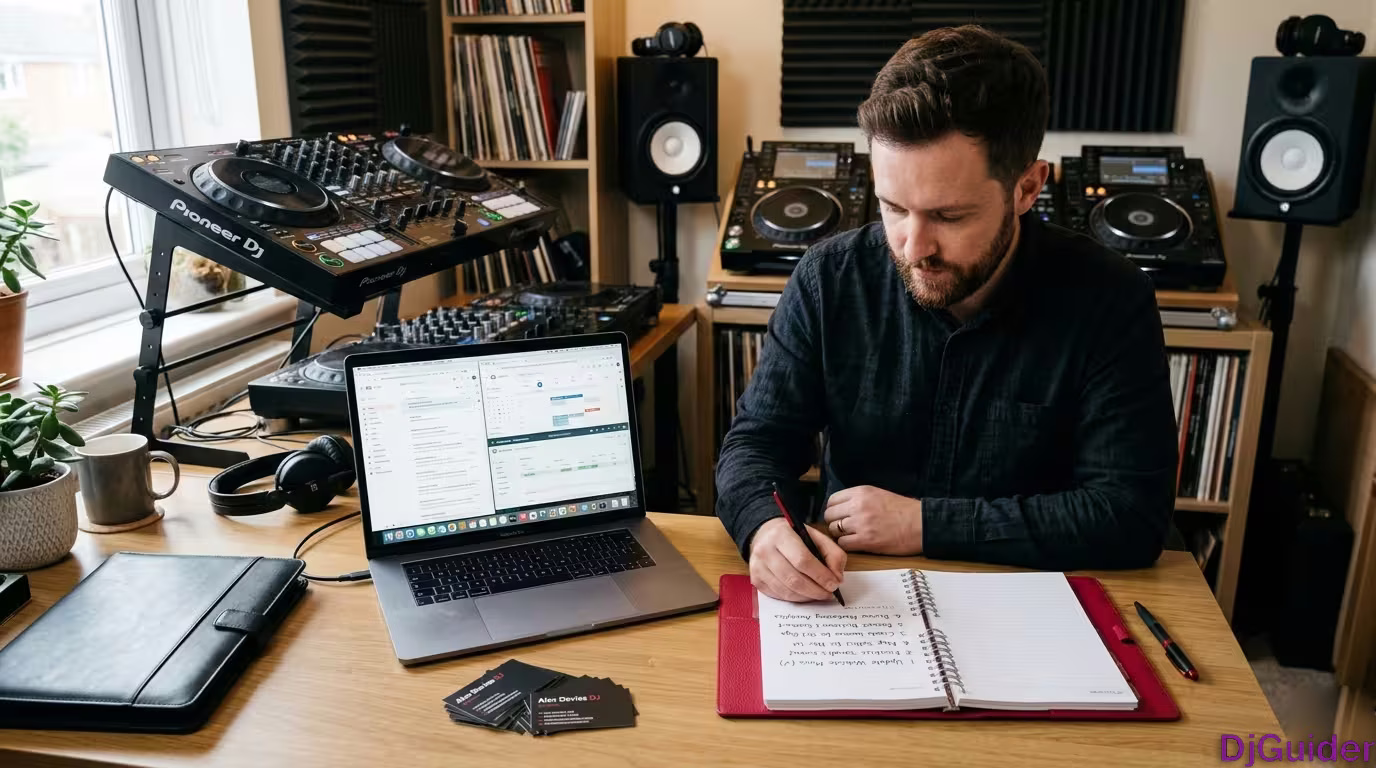 DJ building a successful music business