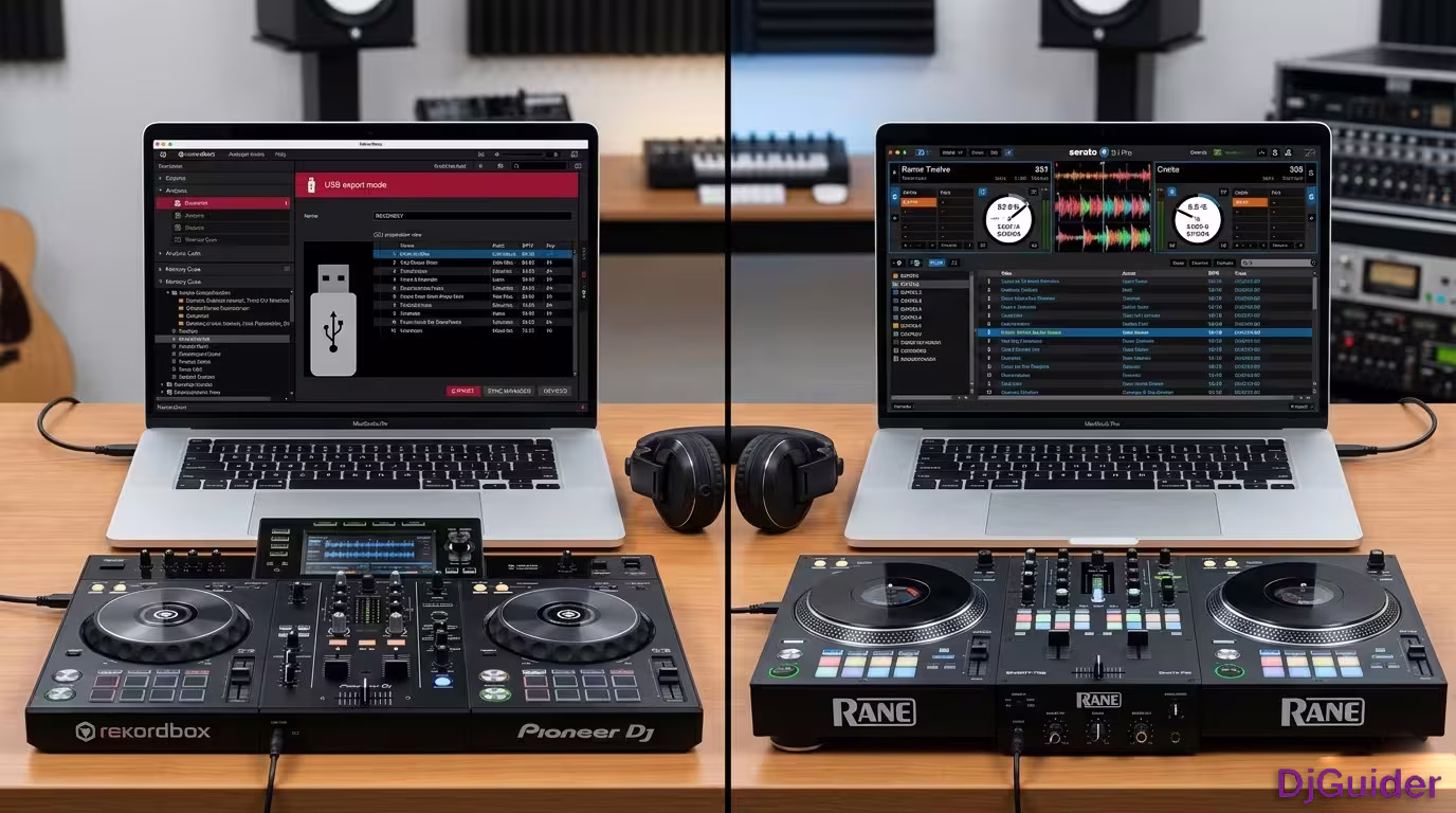 Rekordbox and Serato DJ software comparison
