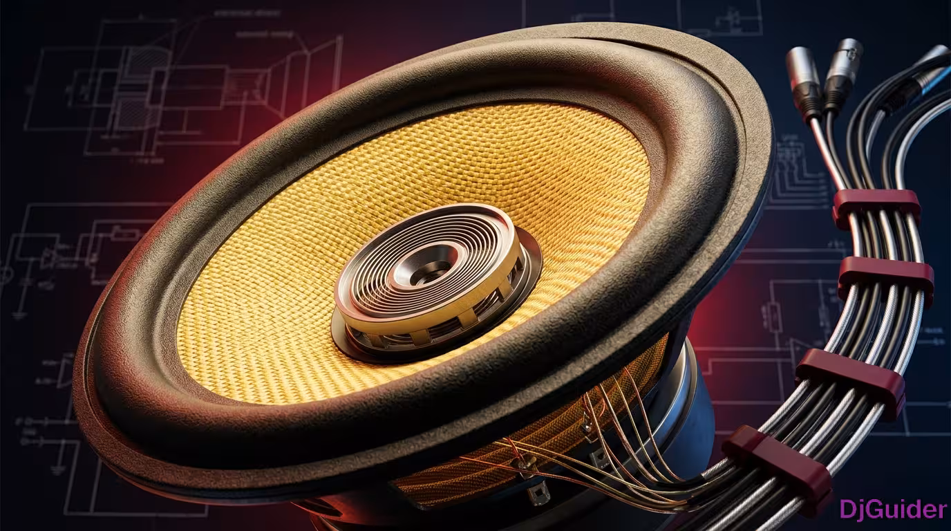 Speaker driver and cone showing break-in process